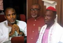 Nnamdi Kanu Bail Sureties In Trouble as Army Begins Manhunt of IPOB Leader