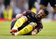 Rib injury, Aguero out for six weeks