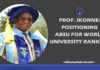 Positioning ABSU for World University Ranking by Israel Ahamefula