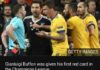 Real Madrid V Juventus Gianluigi Buffon Unhappy With Referee Michael Oliver
