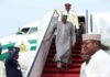 Buhari arrives in Bauchi
