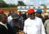 Photos : As Senator Mao Ohuabunwa Inspects Ongoing Contruction Of Ohafia/Arochukwu Road he Attracted