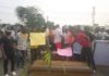 A’Ibom Crises :Youths Barricade ExxonMobil Facilities with Coffins