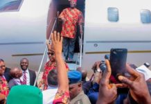 Atiku Arrives Owerri for Presidential Campaign Flagg Off