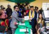 PHOTONEWS: Akwa Ibom Governor Udom receives Certificate of Return from INEC