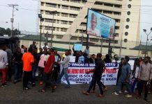 Protests In Portharcourt Over Unlawful Sealing of NDDC by RSG
