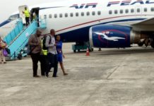 Airpeace Flight Lands In Owerri Airport after Fire Outbreak