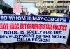 PHOTONEWS: Concern Niger Deltans Protest Over Sealing of NDDC Headquarters