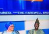 Photo: Gov. Amosun reads news on OGTV to sign out as governor