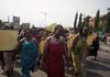 Hundreds of market women protest half naked, block Ebonyi Deputy Governor’s wife