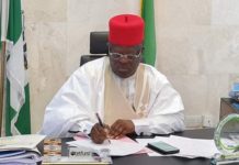 Confusion tray as Minister of works, Umahi locks out workers
