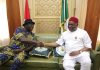 Senator Orji Uzor Kalu Pays New Year Visit To Governor Ikpeazu, Lauds His Developmental Strides In Many Sectors