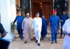 BREAKING: PDP Senate caucus in closed door meeting with Wike in Port Harcourt (Photos)