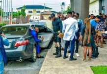 Photos: Rivers University SUG President spotted on campus with his body guard