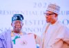 I Have Run A Good Race, I Have Finished My Course, Says President Buhari At Investiture Of President-elect, Tinubu, Vice President-elect, Shettima