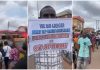 Sit-at-home: Protester hit street of Enugu over sealing of businesses (VIDEO)
