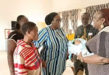 New born baby boy dumped inside pit toilet by his Mother, rescued alive