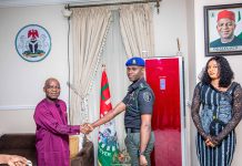 Governor Alex Otti Decorates ADC, Escort Commander, Others With Their New Police Ranks.