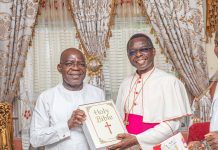2027: Those Campaigning To Takeover From Governor Otti Are Wasting Their Time — Catholic Bishop Of Umuahia Ukpong Says