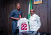 Governor Alex Otti Receives Abia Born International Footballer Kenneth Omeruo, Assures Him Of Collaboration
