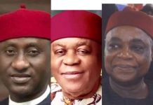 Abia-born Industrialist, Dr. Uchechukwu Sampson Ogah, Felicitates with Chief Theodore Ahamefule Orji and Chief Onyema Ugochukwu on Their Birthday Celebrations