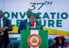 Governor Otti Calls For Collective Commitment For Nigeria’s Development, delivers FUTO 37th Convocation Lecture