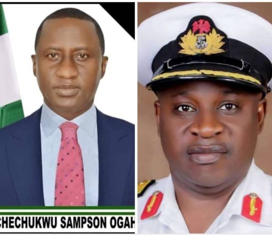 Abia-Born Philanthropist, Dr. Uchechukwu Sampson Ogah, Extols Excellence, Congratulates Abia-Born Rear Admiral C. E. Oji on His Exceptional Promotion